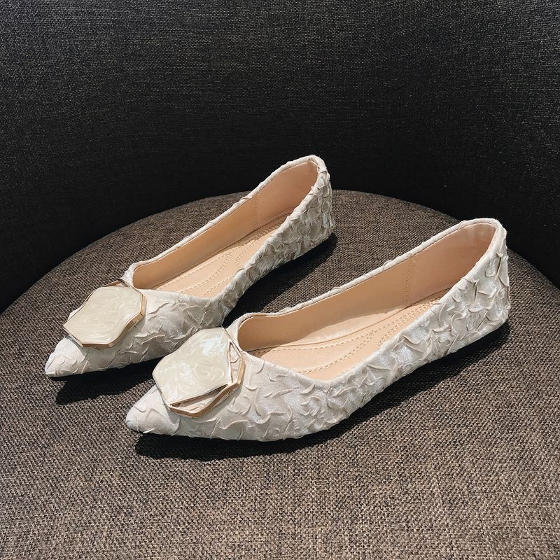 Korean Lifestyle Trends - Damskie buty płaskie z ostrym noskiem