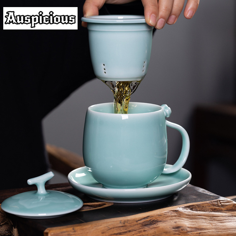 Kubek do herbaty z filtrem, 40 – Celadon Ceramic Cup recenzja i cena