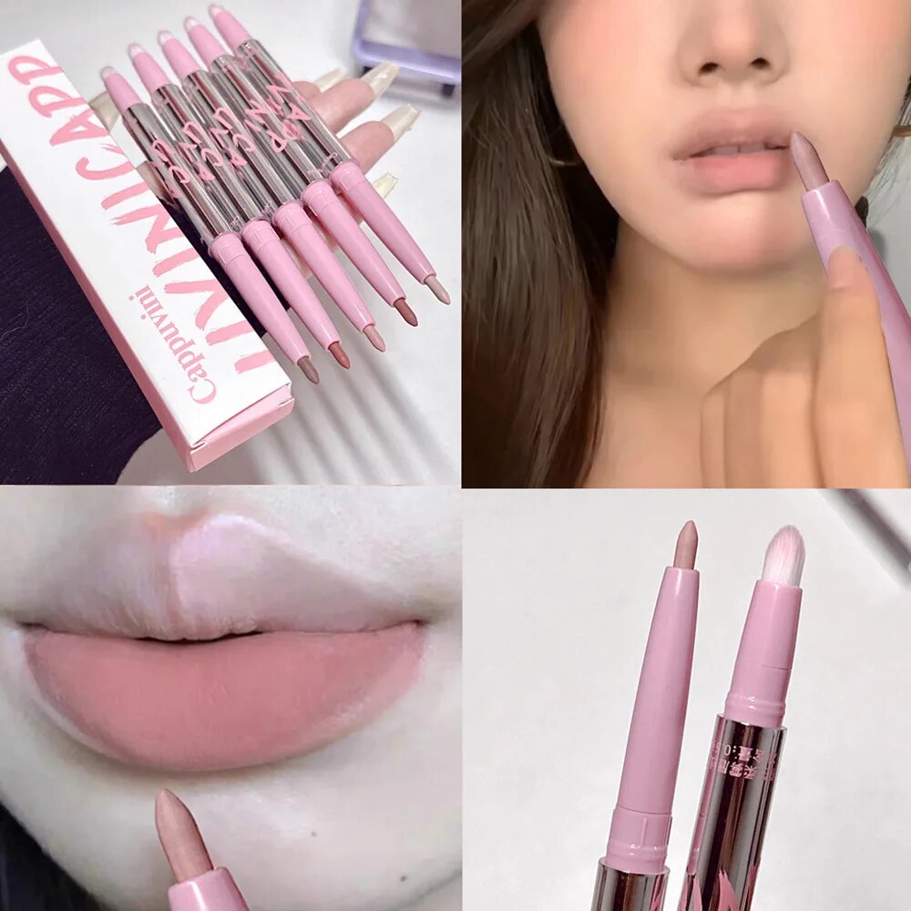 Nude konturówka do ust z pędze – Lip Tint Korean recenzja i cena
